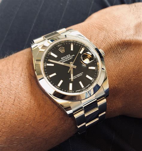 rolex datejust 41 black dial gold|Rolex Datejust 41 reference 126300.